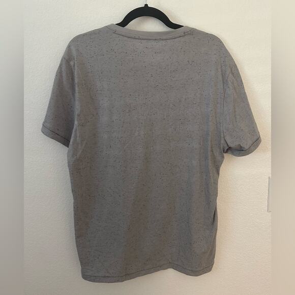 NWT Flag & Anthem Gray Speckled V-Neck Tee - Picture 7 of 8